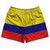 Colombia Country Flag Rugby Shorts - Yellow & Blue & Red