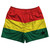 Ghana Country Flag Rugby Shorts - Red & Yellow & Green