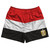Egypt Country Flag Rugby Shorts - Red & White & Black