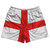 England Country Flag Rugby Shorts - White & Red