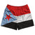 South Yemen Country Flag Rugby Shorts - Red & White & Black