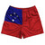 Samoa Country Flag Rugby Shorts - Red & Blue & White