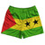 Sao Tome And Principe Country Flag Rugby Shorts - Green & Yellow & Red
