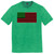 African American Flag 12 Inches Art Mens Tri-Blend DTG T-shirt - Green Kelly Heather