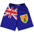 Turks And Caicos Islands Country Flag Lacrosse Shorts - Blue & White & Red