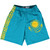 Kazakhstan Country Flag Lacrosse Shorts - Light Blue & Gold