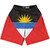 Antigua And Barbuda Country Flag Lacrosse Shorts - Red & Black & Blue