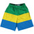 Gabon Country Flag Lacrosse Shorts - Green & Yellow & Blue