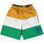 India Country Flag Lacrosse Shorts - Orange & White & Green
