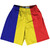 Romania Country Flag Lacrosse Shorts - Blue & Yellow & Red