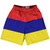Armenia Country Flag Lacrosse Shorts - Red & Blue & Orange