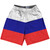 Russia Country Flag Lacrosse Shorts - White & Blue & Red