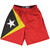 East Timor Country Flag Lacrosse Shorts - Red & Yellow & Black