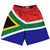 South Africa Country Flag Lacrosse Shorts - Green & Yellow & Red