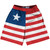 Liberia Country Flag Lacrosse Shorts - Red & White & Blue