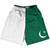 Pakistan Country Flag Lacrosse Shorts - Green & White