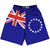 Cook Islands Country Flag Lacrosse Shorts - Blue & White & Red