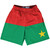 Burkina Faso Country Flag Lacrosse Shorts - Red & Green & Yellow