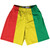 Guinea Country Flag Lacrosse Shorts - Red & Yellow & Green