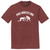 Pro-Wrestling Mens Tri-Blend DTG T-shirt - Maroon Frost