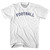 French Football Soccer Womens Cotton Junior Cut T-Shirt - White