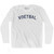 Dutch Voetbal Soccer Adult Cotton Long Sleeve T-shirt - White