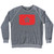 Hong Kong Country Flag Adult Tri-Blend Sweatshirt - Athletic Grey