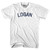 LOGAN Womens Cotton Junior Cut T-Shirt - White