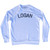LOGAN Adult Tri-Blend Sweatshirt - White
