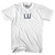 LU Womens Cotton Junior Cut T-Shirt - White