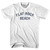 Flat Rock Beach Adult Cotton T-shirt - White