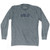 Gold Adult Tri-Blend Long Sleeve T-shirt - Athletic Grey