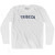 Tribeca Adult Cotton Long Sleeve T-shirt - White