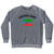 Equatorial Guinea Country Flag Heritage Adult Tri-Blend Sweatshirt - Athletic Grey