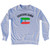 Equatorial Guinea Country Flag Heritage Adult Tri-Blend Sweatshirt - Heather Grey