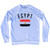 Egypt Country Flag Heritage Adult Tri-Blend Sweatshirt - White