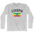 Ethiopia Country Flag Heritage Adult Cotton Long Sleeve T-shirt - Grey Heather Ethiopia Country Flag Heritage Adult Cotton Long Sleeve T-shirt - Grey Heather