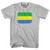 Gabon Country Flag Adult Cotton T-shirt - Grey Heather