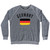 Germany Country Flag Heritage Adult Tri-Blend Sweatshirt - Athletic Grey