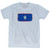 Guam Country Flag Adult Tri-Blend T-shirt - Athletic White