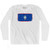 Guam Country Flag Adult Cotton Long Sleeve T-shirt - White