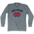 Great Britain Country Flag Heritage Adult Tri-Blend Long Sleeve T-shirt - Athletic Grey