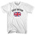 Great Britain Country Flag Heritage Adult Cotton T-shirt - White Great Britain Country Flag Heritage Adult Cotton T-shirt - White