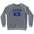 Guam Country Flag Heritage Adult Tri-Blend Sweatshirt - Athletic Grey