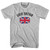 Great Britain Country Flag Heritage Womens Cotton Junior Cut T-Shirt - Grey Heather Great Britain Country Flag Heritage Womens Cotton Junior Cut T-Shirt - Grey Heather