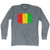 Guinea Country Flag Adult Tri-Blend Long Sleeve T-shirt - Athletic Grey