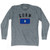 Guam Country Flag Heritage Adult Tri-Blend Long Sleeve T-shirt - Athletic Grey