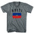 Haiti Country Flag Heritage Adult Tri-Blend V-neck T-shirt - Athletic Grey