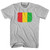 Guinea Country Flag Adult Cotton T-shirt - Grey Heather