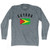 Guyana Country Flag Heritage Adult Tri-Blend Long Sleeve T-shirt - Athletic Grey